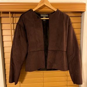 Banana Republic AS NEW vintage Y2K faux shearling cropped jacket ~ Size Medium
